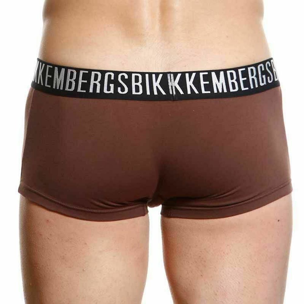 Мужские трусы боксеры коричневые Bikkembergs Brown  Boxer