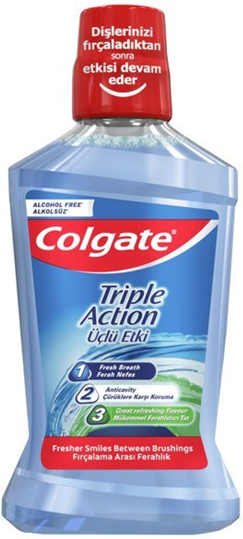 Colgate Plax Ополаскиватель для рта "Тройное Действие" 500мл