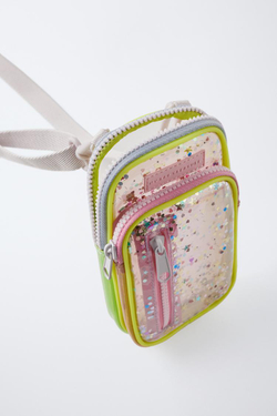 ZARA ВИНИЛОВЫЙ ЧЕХОЛ ДЛЯ МОБИЛЬНОГО ТЕЛЕФОНА С ДЕКОРАТИВНЫМИ ДЕТАЛЯМИ, РАЗНОЦВЕТНЫЙ