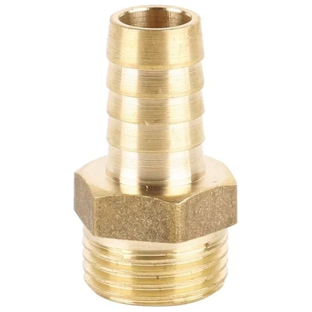 Штуцер (елочка) НР наружная резьба d 1/2" х 12 латунь (JIF) (335) уп 10 шт