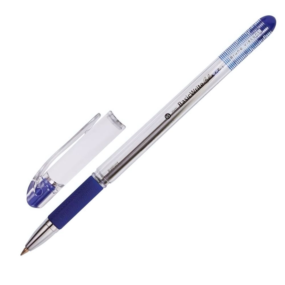 Ручка шариковая 0,5 мм, синяя &quot;BasicWrite&quot; (BrunoVisconti)