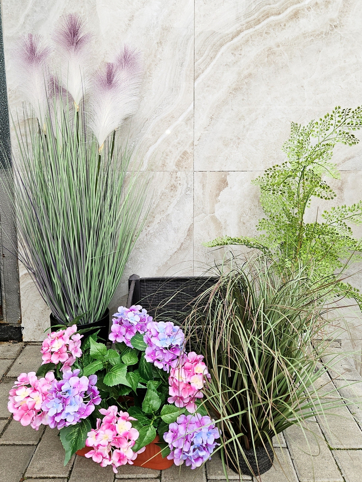 Набор растений 110см в коричневом кашпо