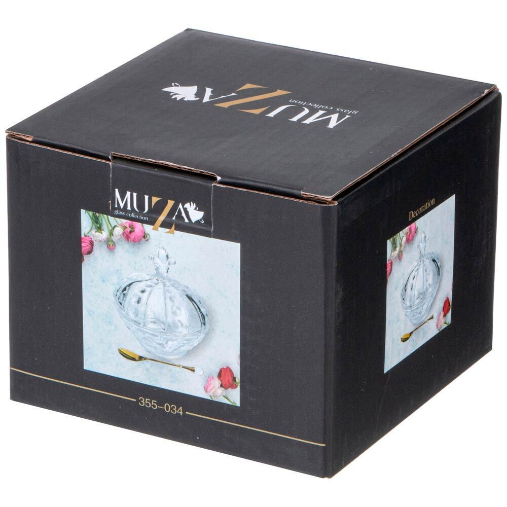 Икорница 11*11,5см коллекция "Muza" стеклянная