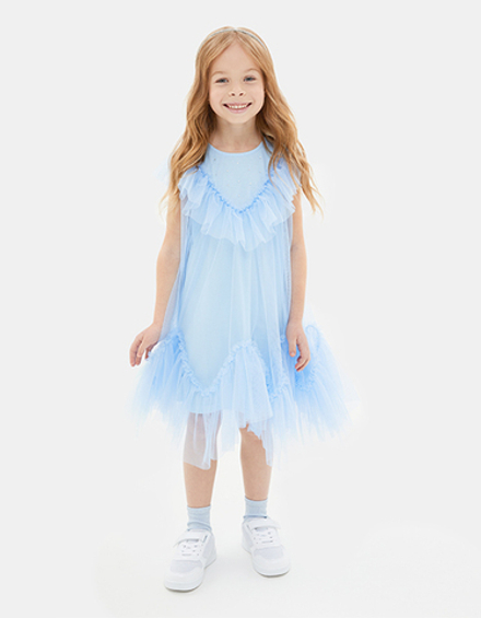 Платье небесно-голубое