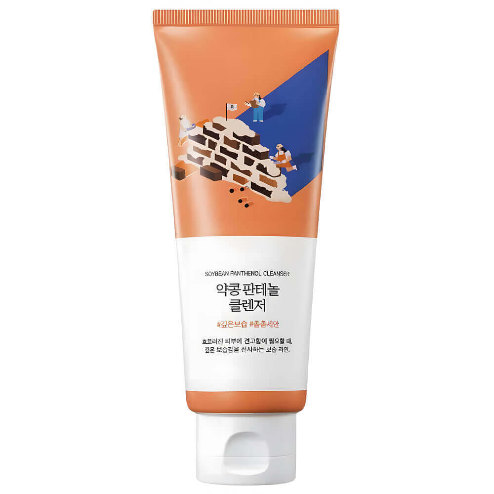 Пенка для умывания с чёрной соей и пантенолом Round Lab Soybean Panthenol Cleanser, 150мл