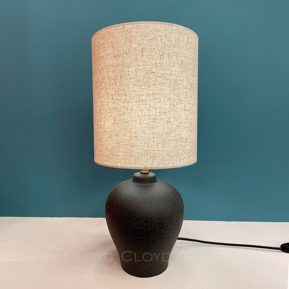 Настольная лампа Cloyd GARGANTUA-C T1 / выс. 48 см- черная керамика (арт.30146)