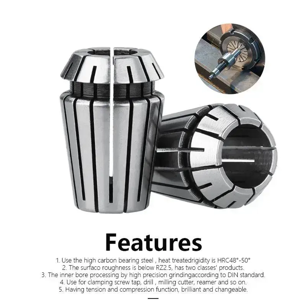 ZCD Набор (комплект) цанг ER25 (16 штук)