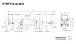 SCD 80x125-S Пневмоцилиндр с двусторонним штоком