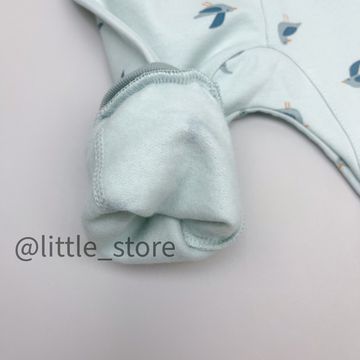 Брюки "Облака" из футера с начесом, Светло-голубые