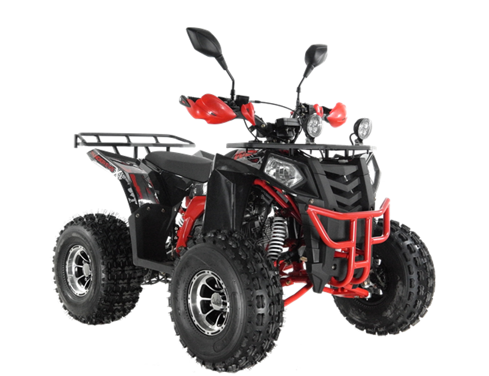 Квадроцикл Wels Thunder EVO-X 125 куб/см 10 л.с колеса 8" цвет Черный/красный