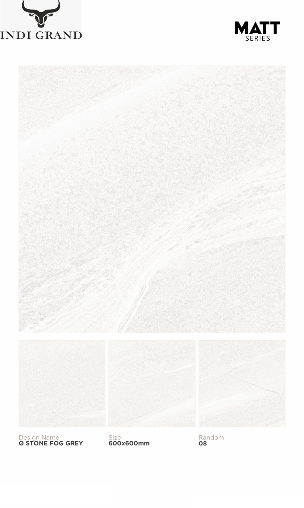 Керамогранит matt 60х60 Q stone fog grey