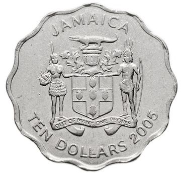 10 долларов 2005 Ямайка