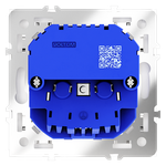 Розетка встраиваемая VOLTUM S70 с заземлением и защитными шторками, 16А, с USB, A+С, (белый матовый)