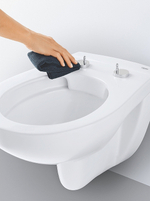 Комплект унитаза с инсталляцией Grohe Solido 39415000 с сиденьем Микролифт и клавишей смыва Хром