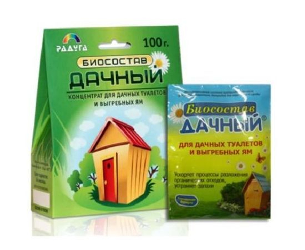 Биосостав сух. Дачный (100г) д/выгребных ям и туалетов