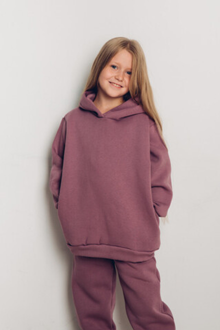 Спортивный костюм "ОВЕРСАЙЗ" 3701/1 брусника, 3хн