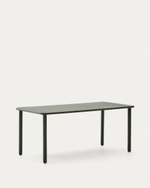 Уличный стол Brai из оцинкованной стали зелёного цвета 180 x 90 см