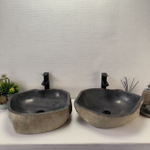 Раковина из речного камня ПАРА! RS-63838 54*47*15 2шт 0127