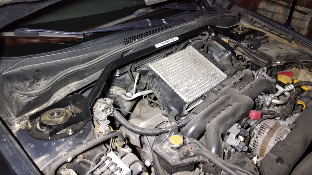 Распорка передних стоек (цельная) Subaru Forester 3 (SH) и Subaru Impreza (GH)