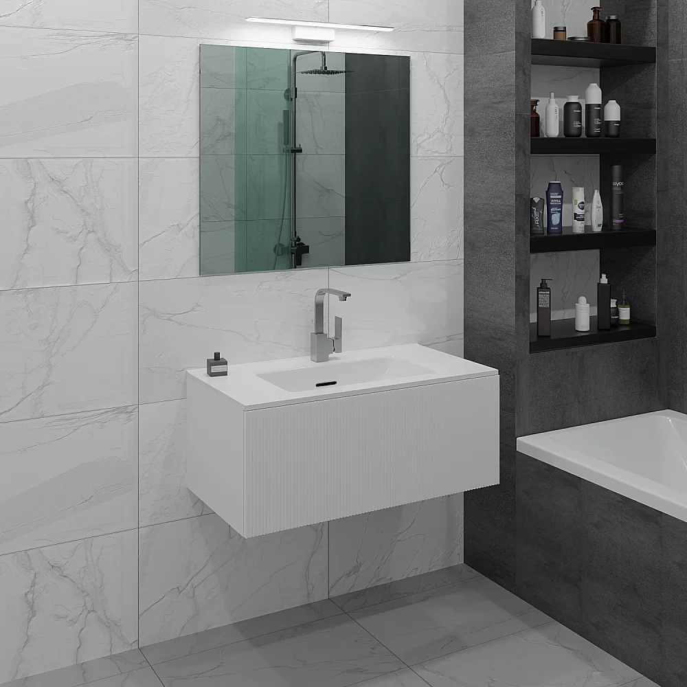 Тумба с раковиной LA FENICE TERRA Bianca 60 белая