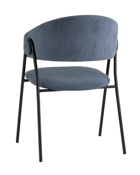 Стул Loop пыльно-синий вельвет