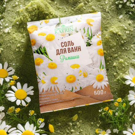 Соль д/ванн Laboratory Katrin 500г Ромашка