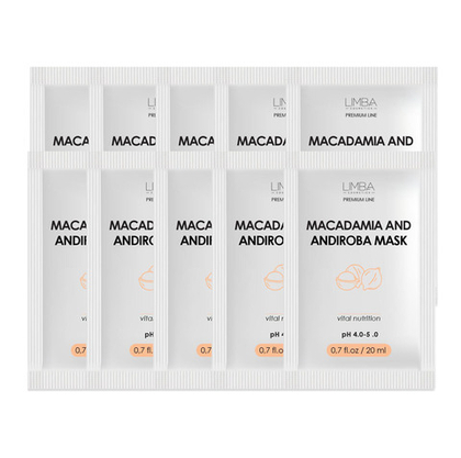 Питательная маска для волос Limba Premium Line Macadamia and Andiroba mask Сашет 10 шт