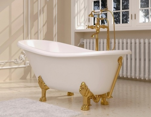 Ванна из литьевого мрамора Эстет Марсель 160х80 белая, ФР-00011772