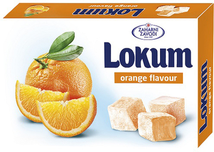 Лукум Zaharni со вкусом апельсина 140г