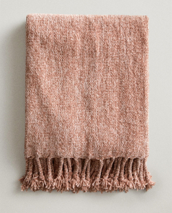 Zara Home плед из полиэстера, серый