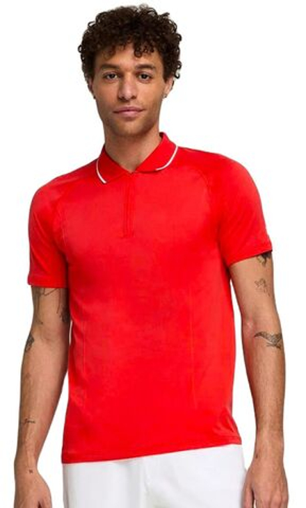 Теннисное поло Wilson Team Seamless Polo 2.0 - infrared