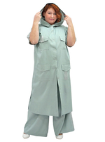 Удлинённая рубашка из тенсела Полынь