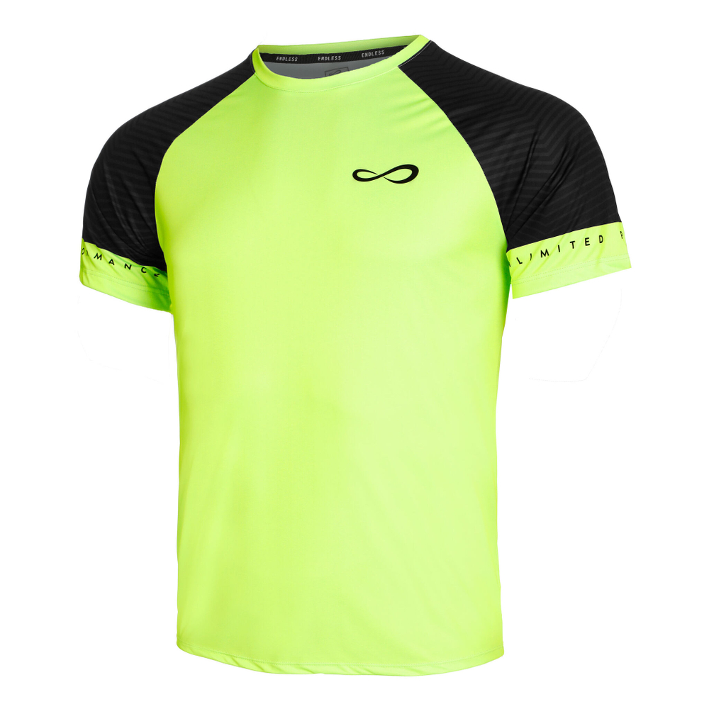 Мужское теннисное поло Endless Feisty Sleeves T-Shirt Men - Neon Green