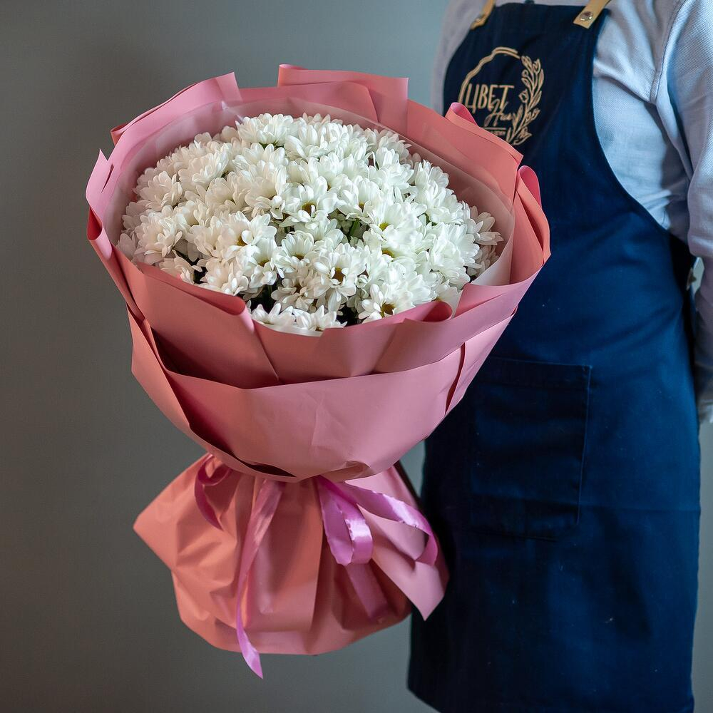 Букет из хризантем ромашек размер XL