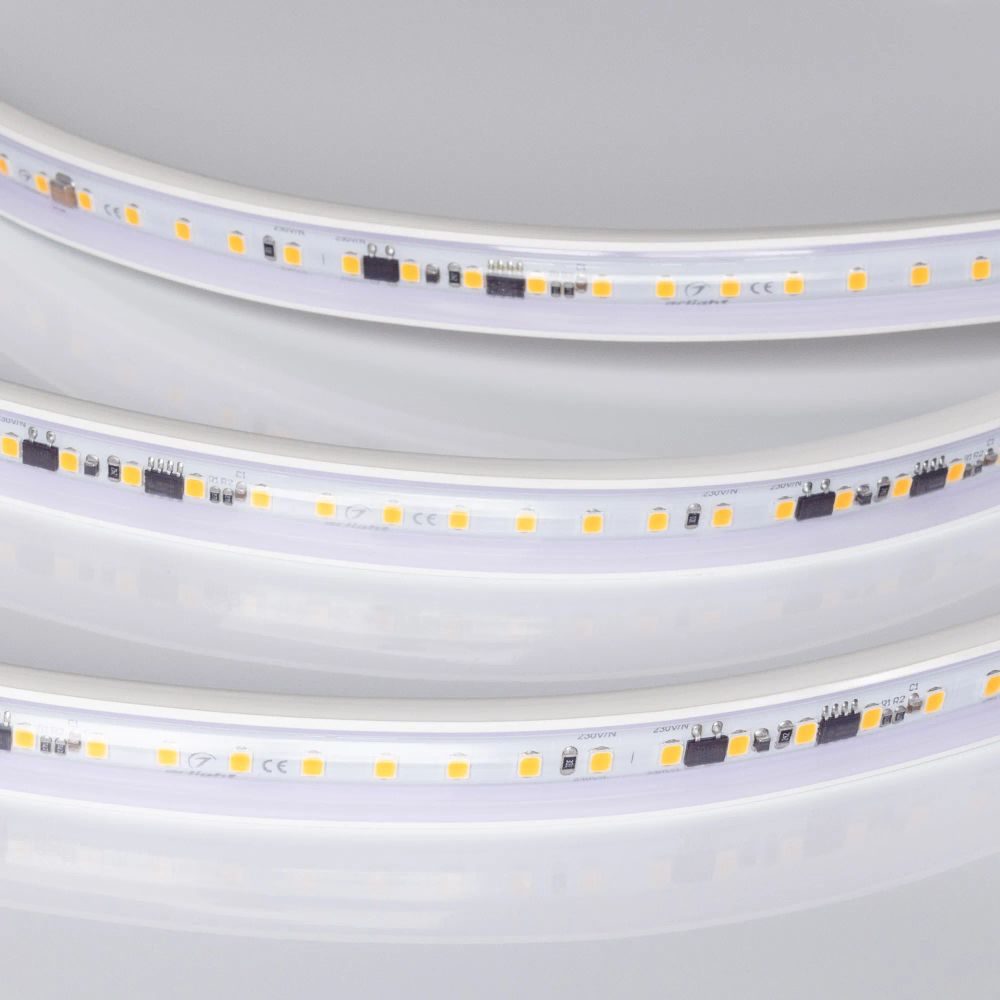 Светодиодная лента герметичная ARL-PV-A120-15mm 230V Warm3000 (15 W/m, IP65, 30m) (Arlight, -) 054704