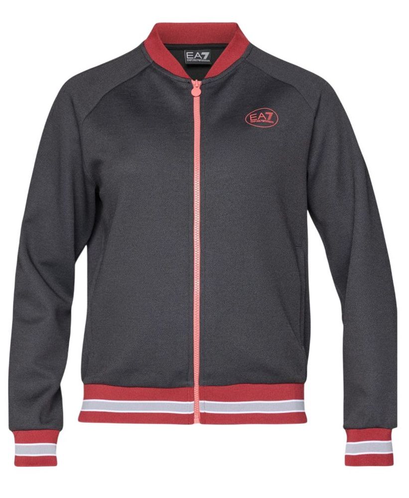 Женская Кофта теннисная EA7 Woman Jersey - black beauty