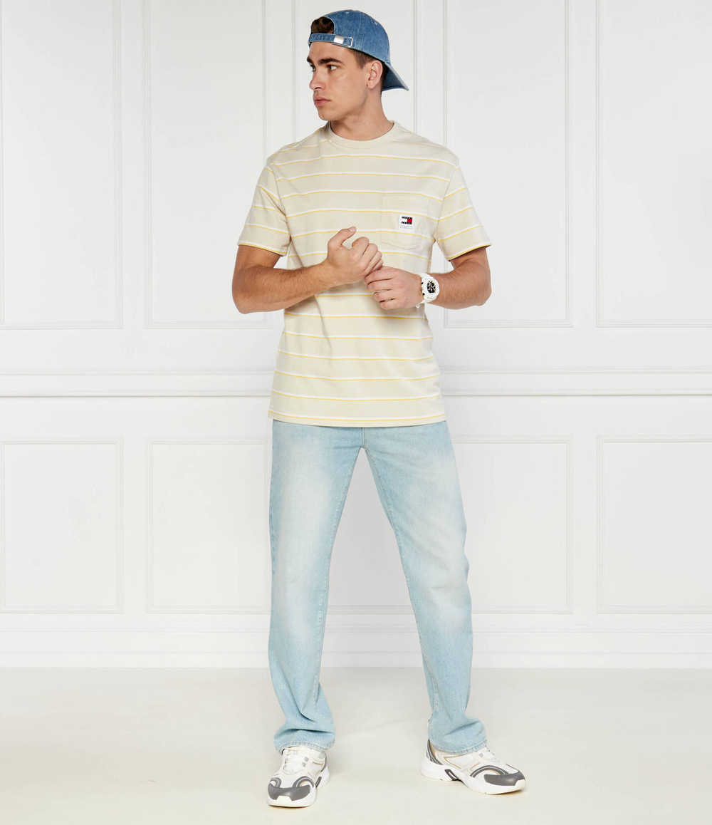 Футболка Tommy Jeans - бежевый(DM0DM18659)