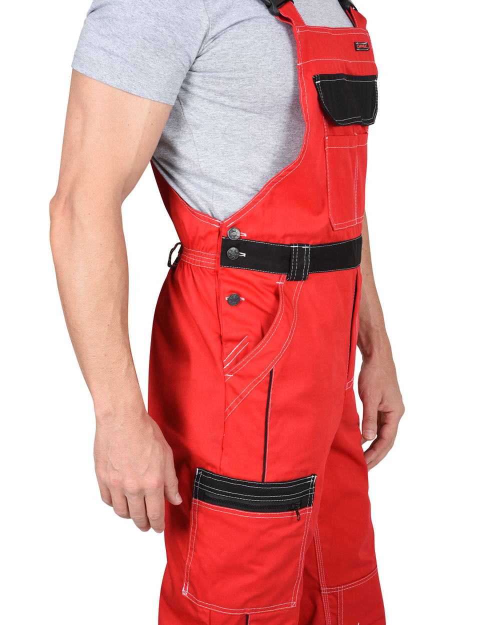 Полукомбинезон СИРИУС-ПРЕСТИЖ красный с чёрным