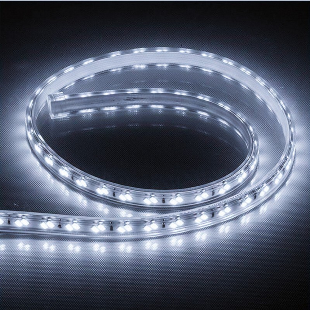 Лента светодиодная.120SMD 5730 /м 11Вт/м 220V IP65 50м. 6500K. FERON LS705 с 1 сетевым шнуром. 2 заглушками. 2 коннекторами в комплекте