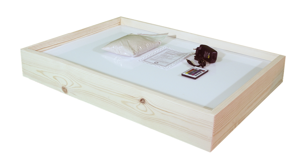 Световой планшет для рисования песком Макси с цветной подсветкой, 54х74х12 см