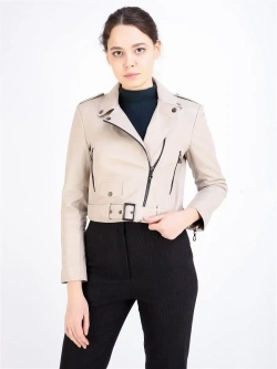 Женская косуха/кожаная/кожаная куртка/Турция