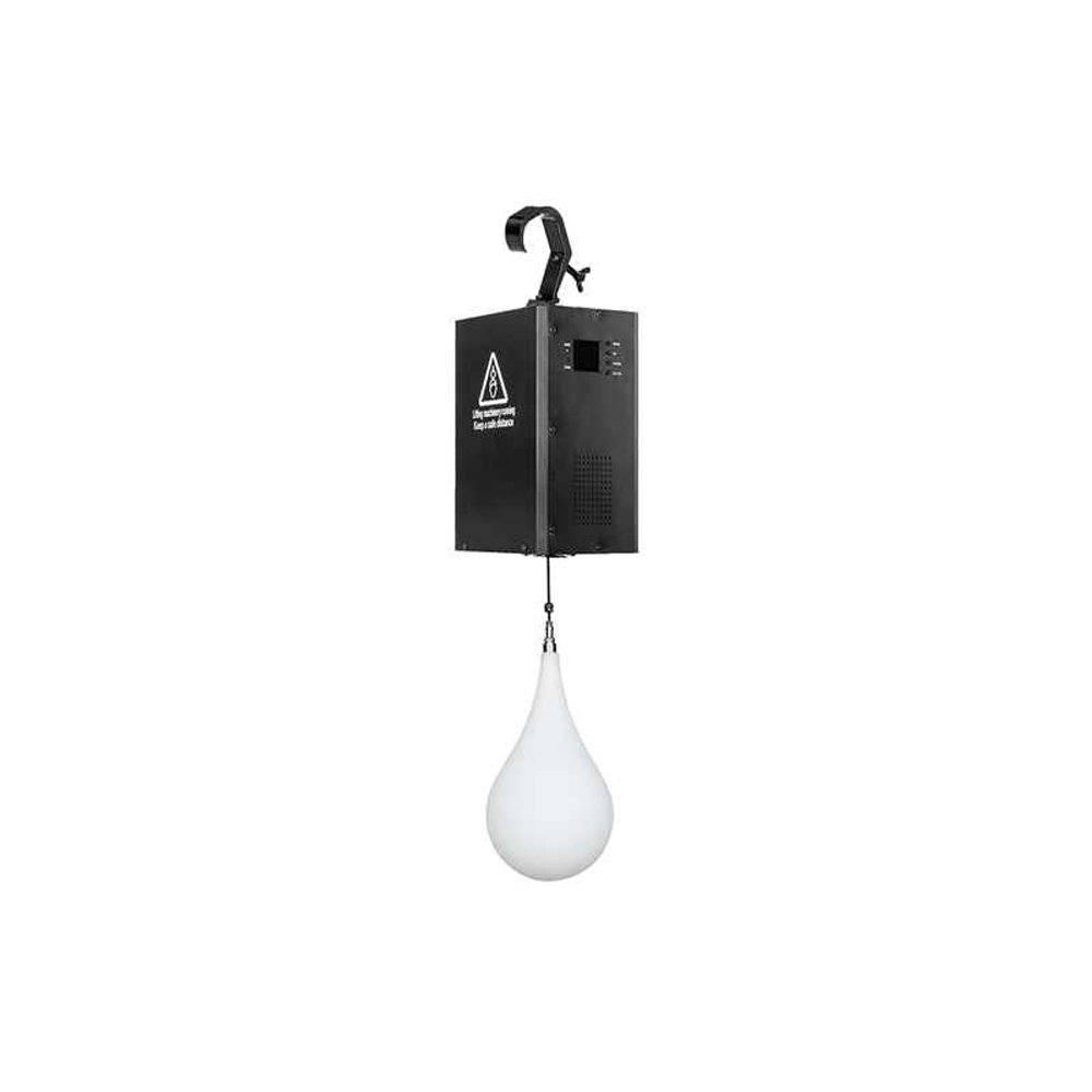 Kinetic Led Drop H320×D185 мм — кинетическая световая капля RGBW с одной лебёдкой