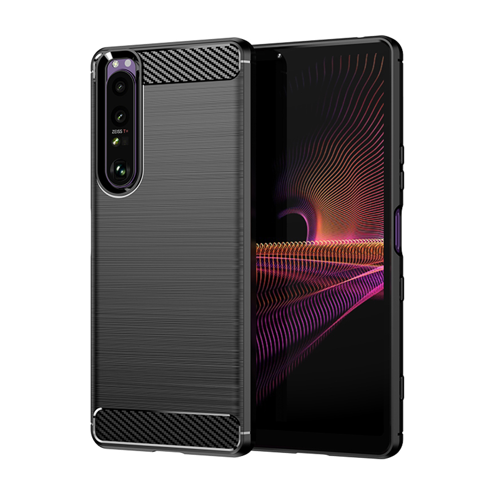 ✓ Защитный чехол в стиле карбон для Sony Xperia 1 IV (Mark 4) с 2022 года,  серия Carbon от Caseport - купить по отличной цене 🤑 в интернет магазине  caseport в Москве и СПб