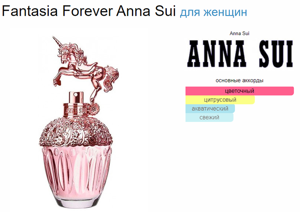 Fantasia Forever Anna Sui (duty free парфюмерия)