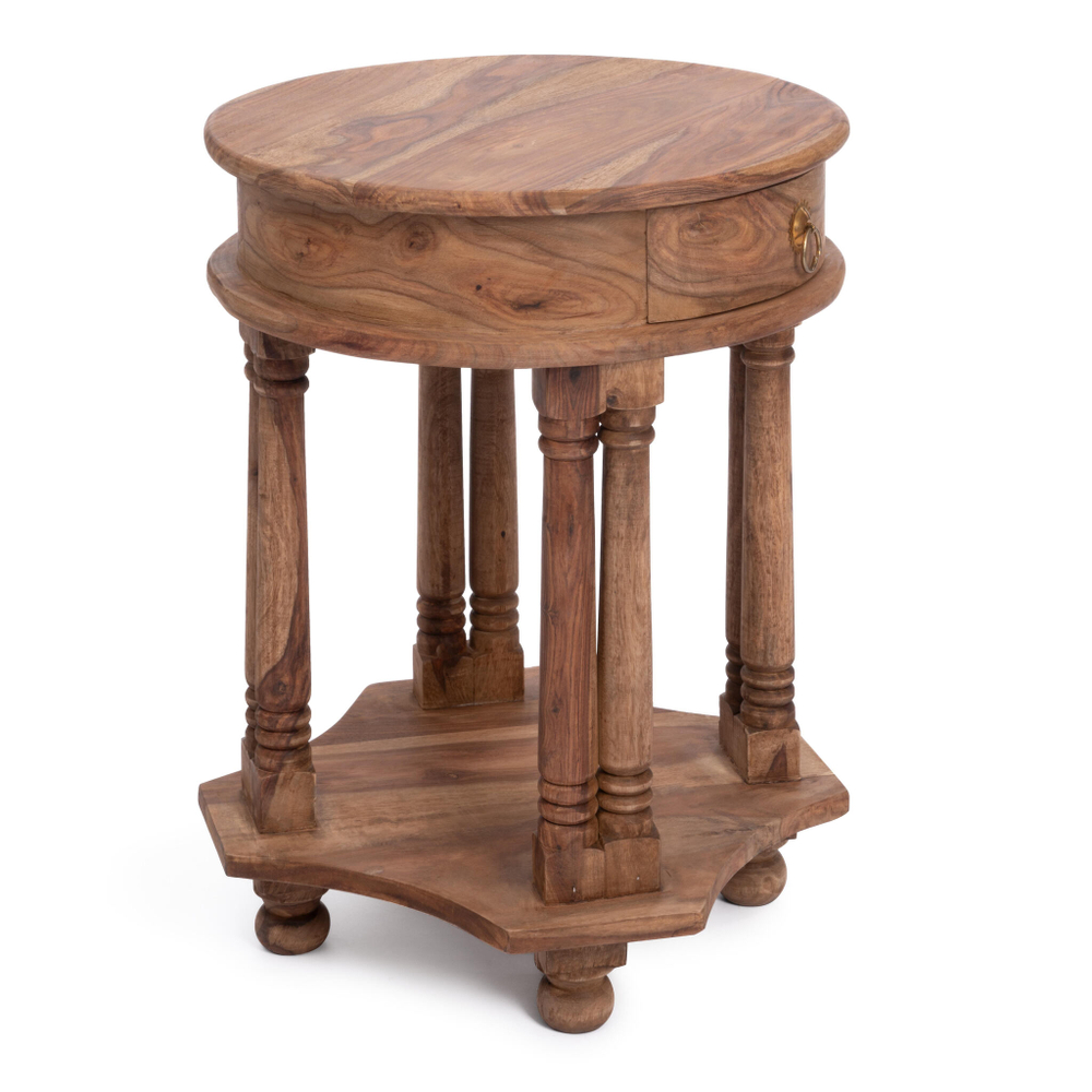 Кофейный стол Бомбей - 1149  палисандр, 45*45*60 см, Natural tinted (натуральный тонированный)
