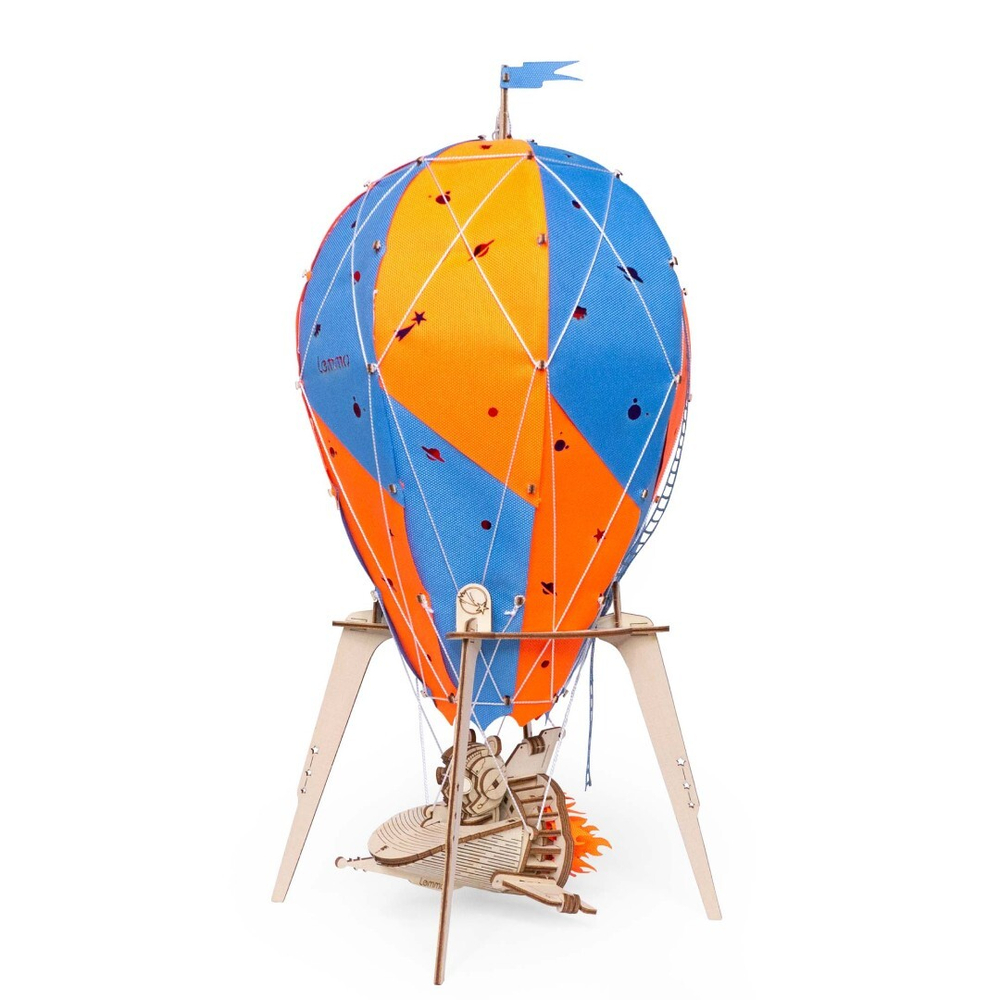 Деревянный конструктор Ночник воздушный шар "Созвездие панды" (Lemmo)