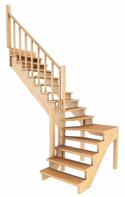 Лестница на второй этаж К-031м/2 Левая