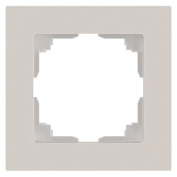 Рамка для розеток и выключателей Intro Accent 6-501-06 на 1 пост, СУ, перламутр