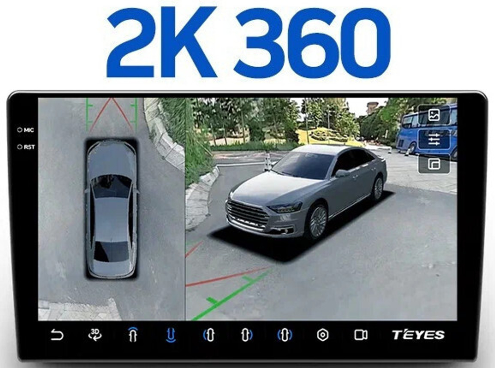 Магнитола Lexus ES200, ES250, ES300h, ES350 2012-2018 (джойстик-мышь) - Teyes CC3-2K-360 на Android 10, 2K QLED, 6/128Гб, CarPlay, 4G SIM-слот, 4 камеры в комплекте