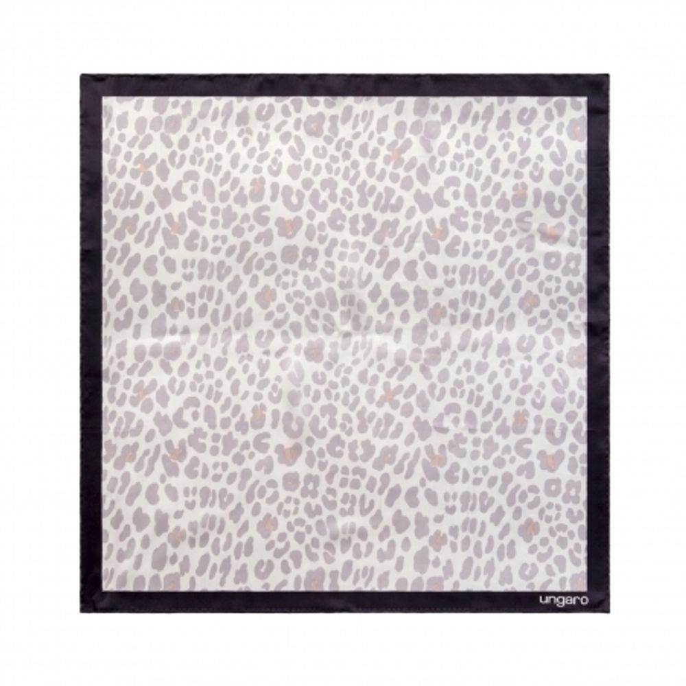 Платок Ungaro Léopardo White-grey